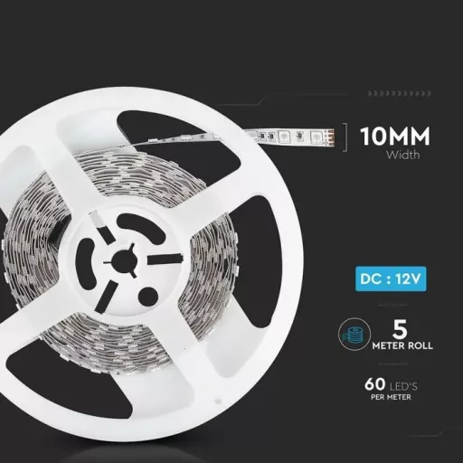 V-TAC LED szalag SMD5050 60LED/M 11W/M 12V IP20 kék - 212137