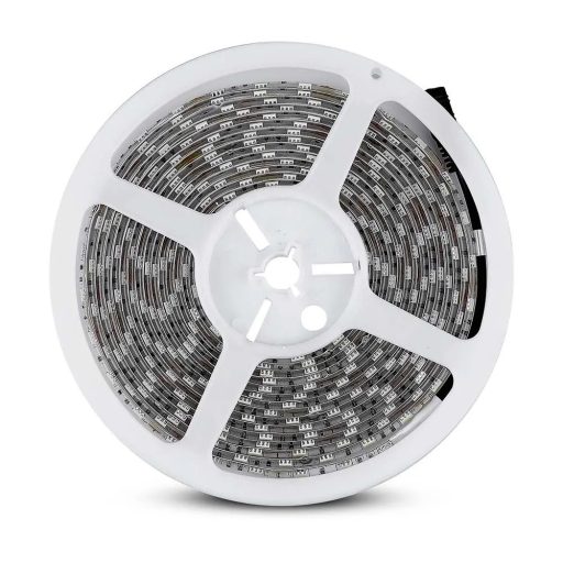 V-TAC LED szalag SMD5050 60LED/M 7W/M 12V IP65 RGB - 212155