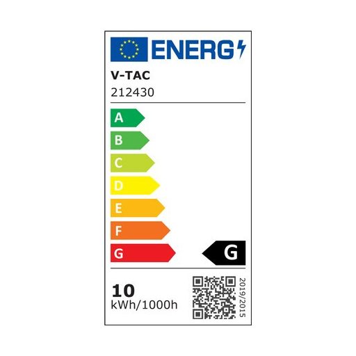 V-TAC LED szalag SMD5050 60LED/M 10W/M 24V IP20 6500K - 212430