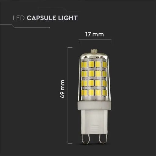V-TAC LED spotlámpa  G9 3W 300° 3000K kapszula (Samsung Chip) - 21246