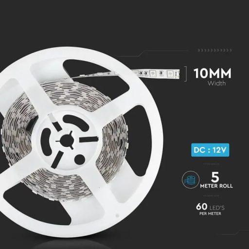 V-TAC LED szalag SMD5050 60LED/M 10.8W/M 12V IP20 2200K - 212547
