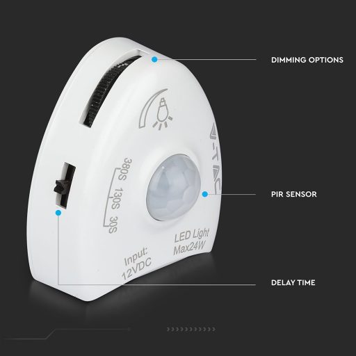 V-TAC Led Ágyvilágítás mozgásérzékelővel - 4500K - 212549