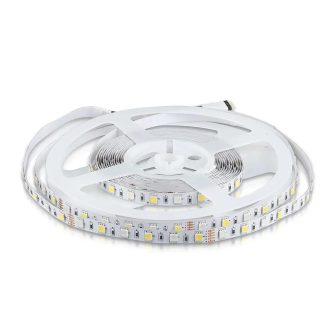   V-TAC LED szalag SMD5050 60LED/M 8W/M 12V IP20 RGB + 4000K - 212552