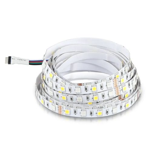 V-TAC LED szalag SMD5050 60LED/M 8W/M 12V IP20 RGB + 4000K - 212552