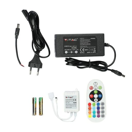 V-TAC LED SZALAG SZETT RGB 5050 60LED/m 12V IP20 - 5m - 212558