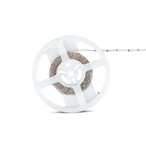V-TAC LED szalag, hajlítható SMD2835 60LED/M 5W/M 12V IP20 3000K - 212559