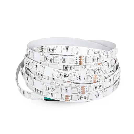 V-TAC LED szalag SMD5050 60LED/M 10W/M 24V IP20 RGB - 212591