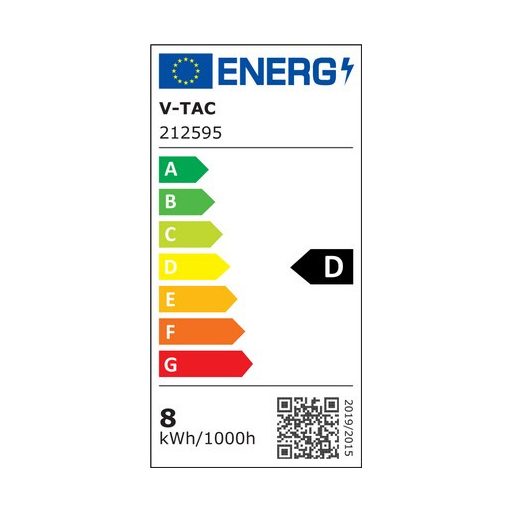 V-TAC LED szalag SMD2835 126LED/M 8W/M 137lm/W 24V IP20 6500K - 212595