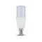 V-TAC LED izzó  E14 T37 7.5W 230° 3000K STIK, henger (CREE Chip) - 21267-6