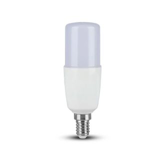   V-TAC LED izzó  E14 T37 7.5W 230° 6500K STIK, henger (Samsung Chip) - 21269