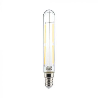   V-TAC Átlátszó LED izzó filament COG  E14 T20 4W 3000K - 212701