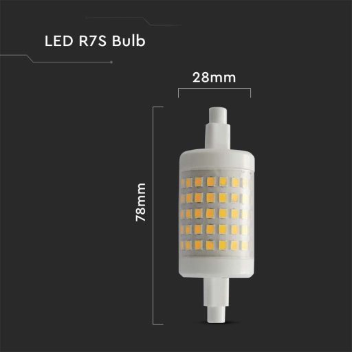 V-TAC LED spotlámpa izzó R7S 7W 360° 4000K ceruza - 212714
