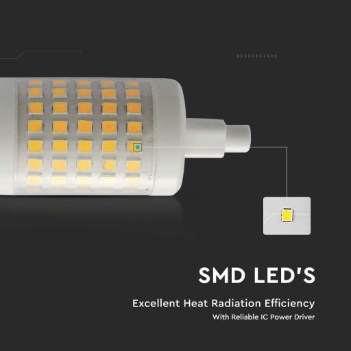V-TAC LED spotlámpa izzó R7S 7W 360° 4000K ceruza - 212714