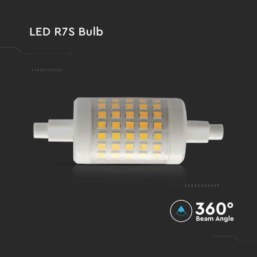 V-TAC LED spotlámpa izzó R7S 7W 360° 4000K ceruza - 212714
