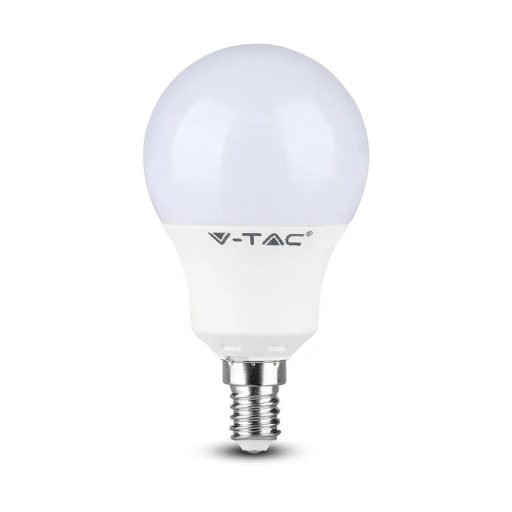 V-TAC LED izzó  infra távirányítóval E14 P45 4.8W 180° RGB + 3000K kisgömb - 212775