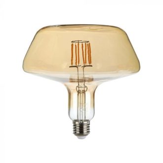  V-TAC Borostyán LED izzó filament COG  E27 T180 8W 1800K - 212790