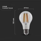 V-TAC LED izzó filament COG  E27 A67 18W 3000K gömb - 212802
