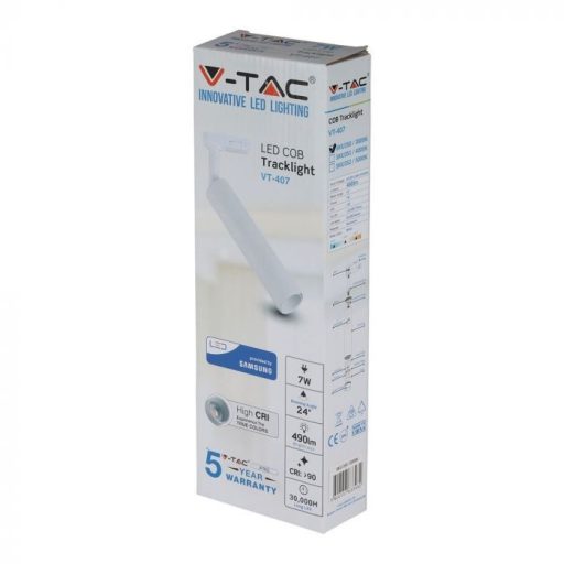 V-TAC LED SÍNES LÁMPA 7W SAMSUNG chip 4000K- 21351