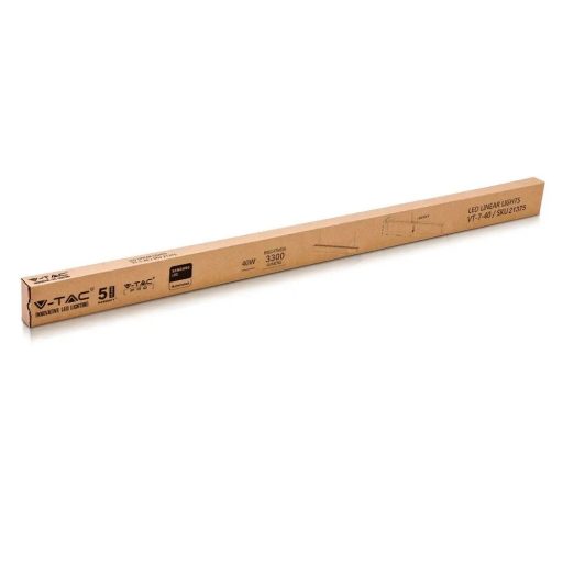 V-TAC Függeszthető lineáris LED lámpatest 40W 120cm Samsung chip 3000K ezüst - 21375
