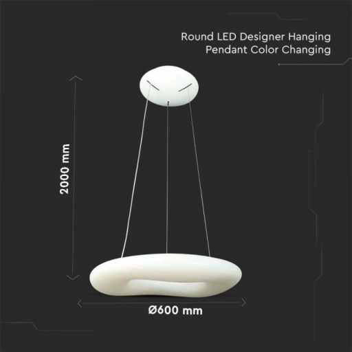 V-TAC LED 36W függeszték  3 az 1-ben - 213959