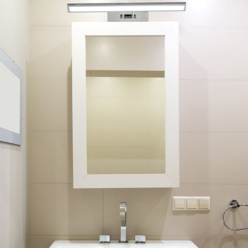 V-TAC LED tükör / fali kép világító lámpa 8W - króm -  3000K - 213984