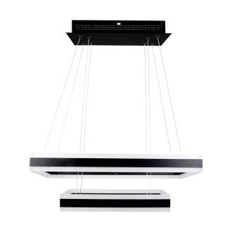   V-TAC 113W Led dimmelhető dizájn függeszték - fekete - 3000K - 213987