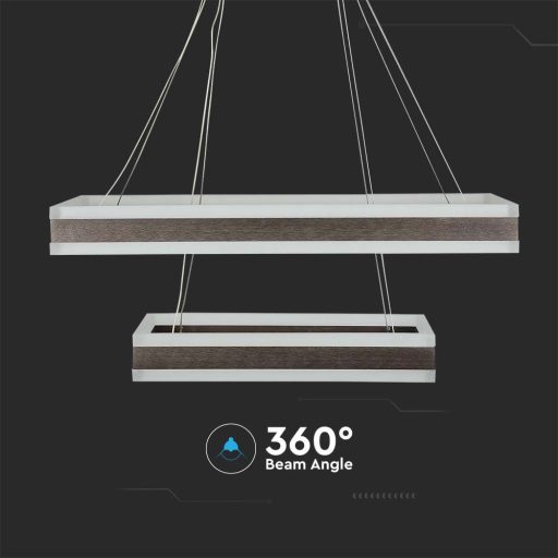 V-TAC 113W Led dimmelhető dizájn függeszték - barna - 3000K - 213988