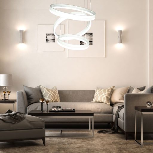 V-TAC 86W Led dimmelhető dizájn függeszték - fehér - 3000K - 213989