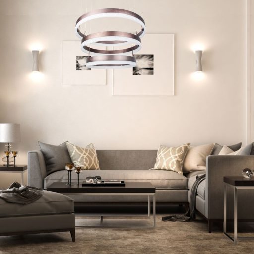 V-TAC 86W Led dimmelhető dizájn függeszték - barna - 3000K - 213991
