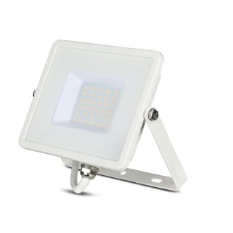   V-TAC 30W LED reflektor 100° 4000K fehér házas (Samsung Chip) - 21404