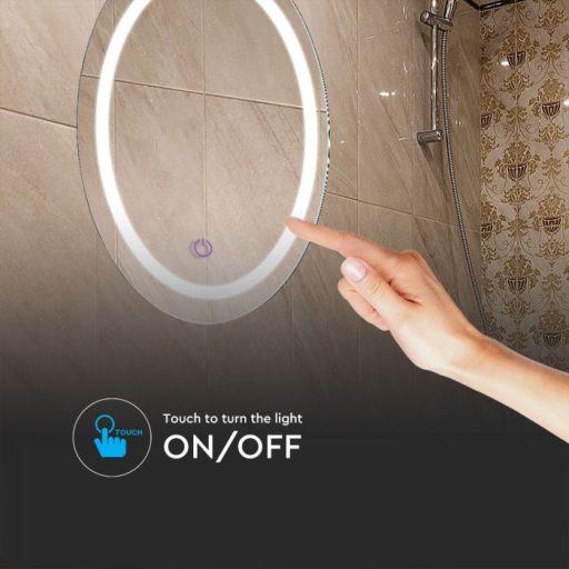 V-TAC LED 25W fürdőszobai tükör állítható színhőmérséklet 600mm IP44 - 2140491