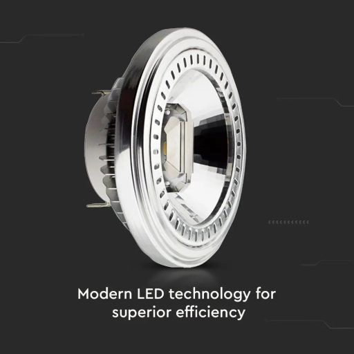 V-TAC Süllyeszthető LED spotlámpa  G53 AR111 12W 12V 20° 4000K - 214062