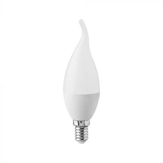  V-TAC LED izzó  E14 C37 3,7W 180° 3000K gyertyaláng - 214164