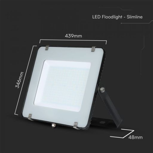 V-TAC 200W LED reflektor 100° 6500K fekete házas (Samsung Chip) - 21419