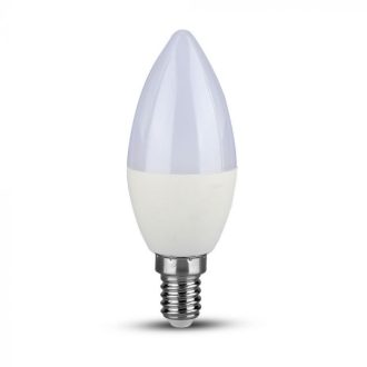 V-TAC LED izzó  E14 C37 4.5W 200° 6400K gyertya - 2142411