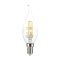 V-TAC Átlátszó LED izzó filament COG  E14 C37 4W 2700K gyertyaláng - 214302