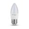 V-TAC LED izzó  E27 C37 4.5W 200° 3000K gyertya - 2143421