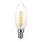 V-TAC Dimmelhető átlátszó LED izzó filament COG  E14 C35 4W 3000K gyertya - 214367