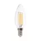 V-TAC Átlátszó LED izzó filament COG  E14 C35 4W 6400K gyertya - 214414