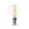 V-TAC Átlátszó LED izzó filament COG  E14 P45 4W 4000K kisgömb - 214425