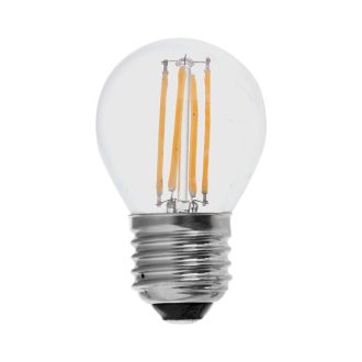   V-TAC Átlátszó LED izzó filament COG  E27 G45 4W 6400K kisgömb - 214428