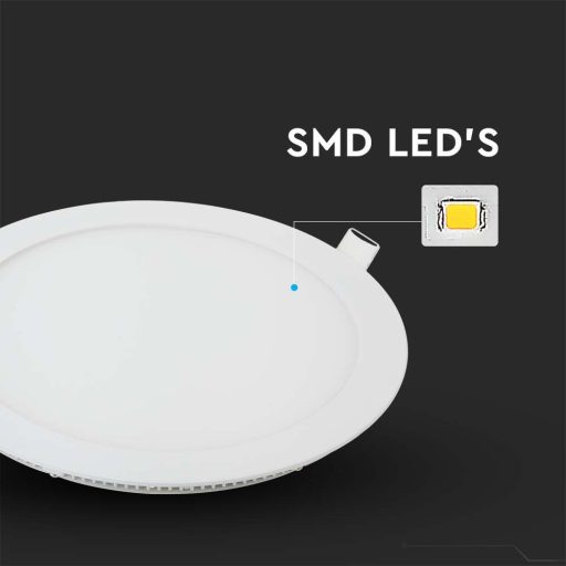 V-TAC Süllyeszthető kör alakú PRÉMIUM MINI LED panel 6W 4000K - 214855