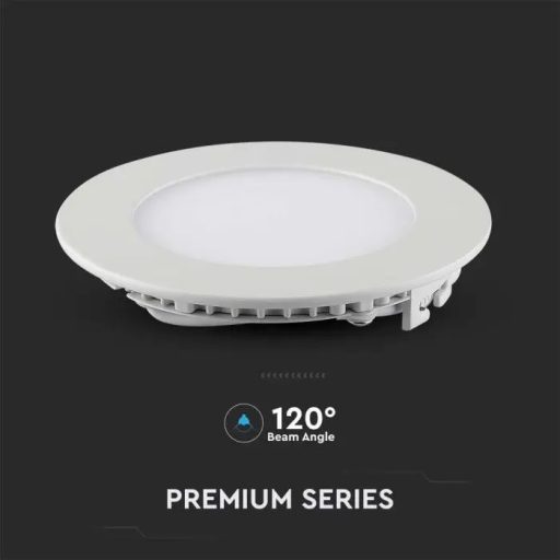 V-TAC Süllyeszthető kör alakú PRÉMIUM MINI LED panel 18W 6400K - 214862