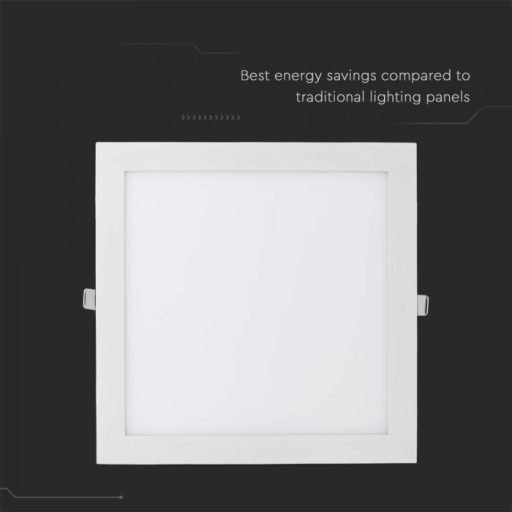 V-TAC Süllyeszthető négyzet alakú PRÉMIUM MINI LED panel 24W 3000K - 214887