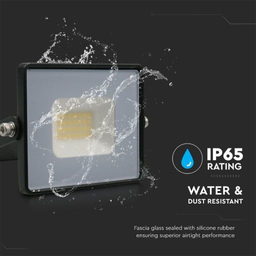 V-TAC 20W LED reflektor E-széria 110° 6500K fekete házas - 215948