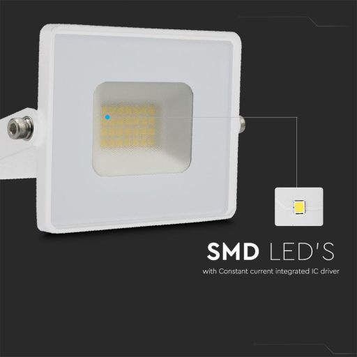 V-TAC 20W LED reflektor E-széria 110° 6500K fehér házas - 215951