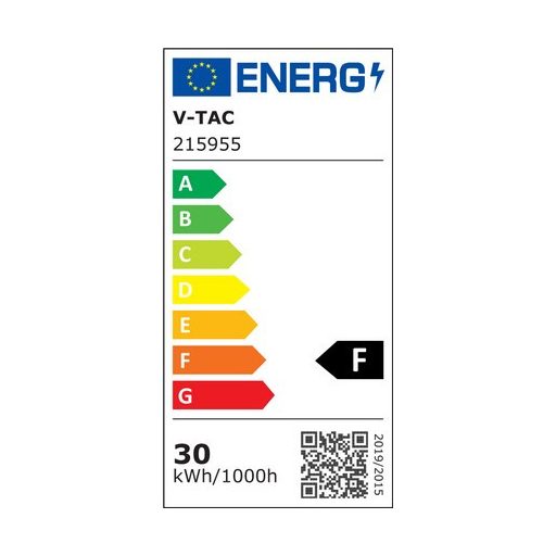 V-TAC 30W LED reflektor E-széria 110° 3000K fehér házas - 215955