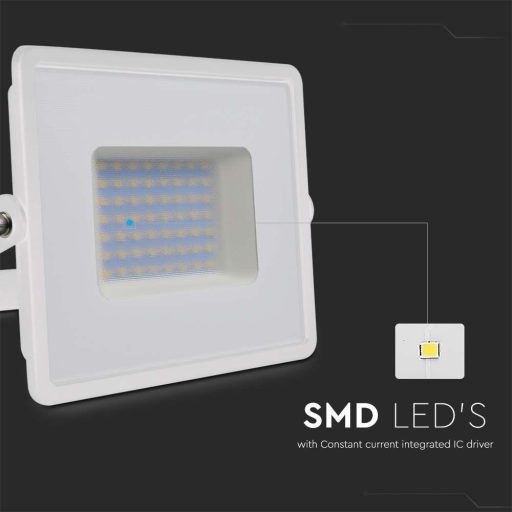 V-TAC 50W LED reflektor E-széria 110° 3000K fehér házas - 215961