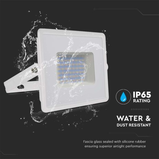 V-TAC 50W LED reflektor E-széria 110° 4000K fehér házas - 215962