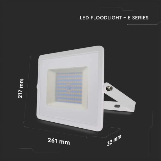 V-TAC 100W LED reflektor E-széria 110° 4000K fehér házas - 215968